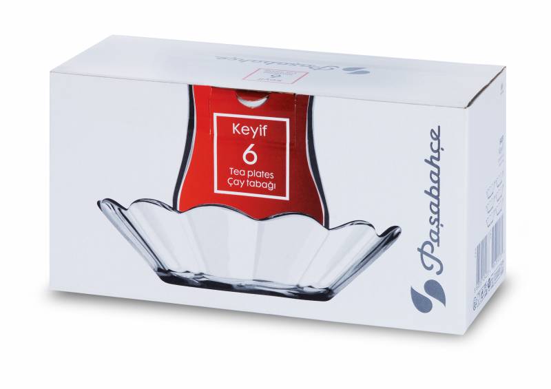 Pasabahce Keyif 6-Piece Tea Plate