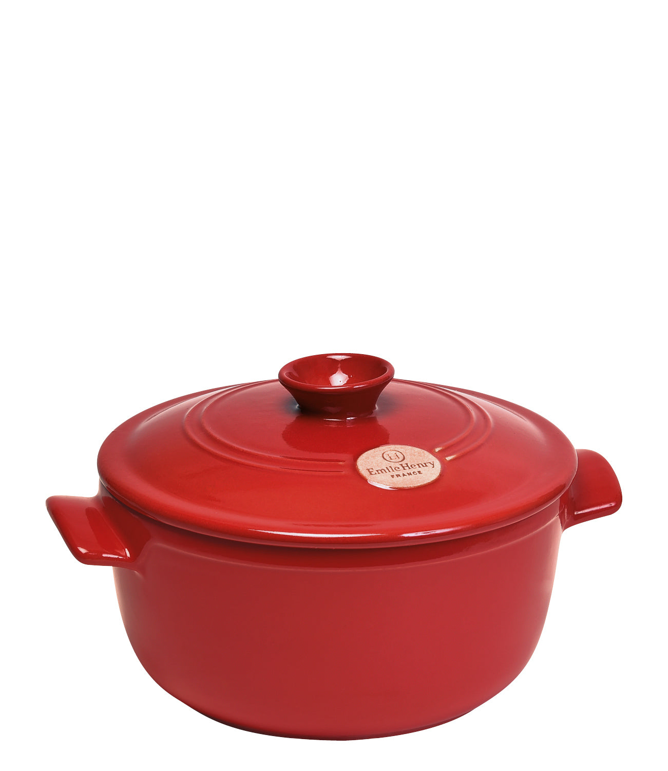 Emile Henry Round Dutch Oven – Burgundy & Charcoal | French