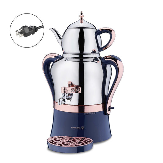Korkmaz Hanedan Stainless Steel Samovar, Electric Tea Maker