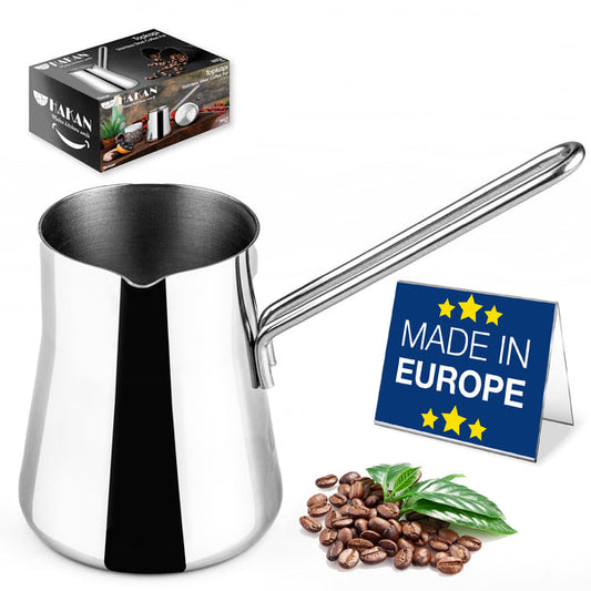 Hakan Topkapı Stainless Steel Turkish Coffee Pot 0.5 L