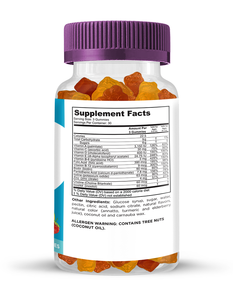 MINA Halal Vitamins Kids Multivitamins -90ct