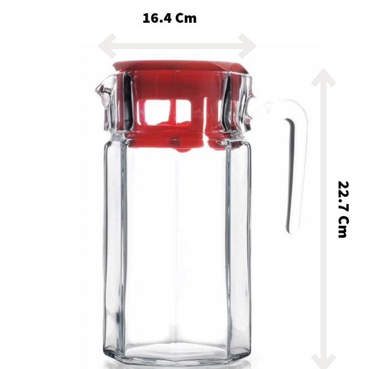 Pasabahce kosem Glass Pitcher w Lid