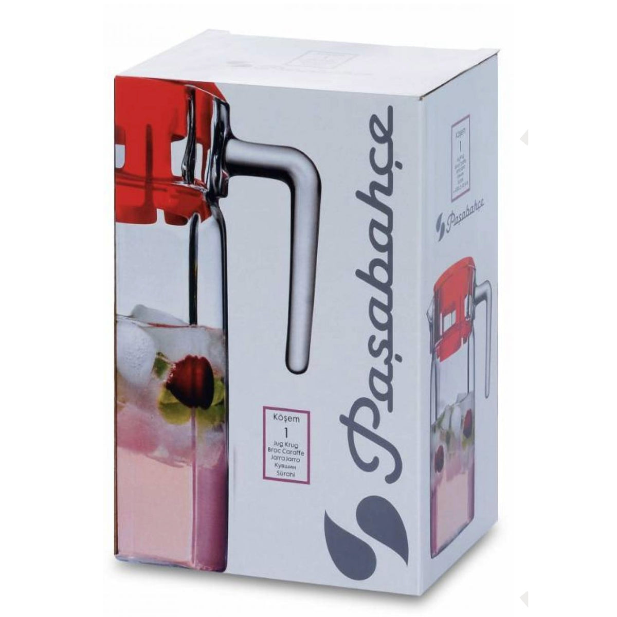 Pasabahce kosem Glass Pitcher w Lid