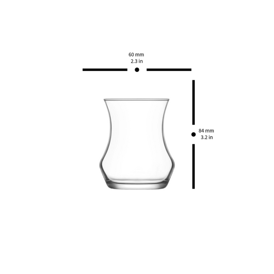 Lav 6-piece Eda Tea Glasses