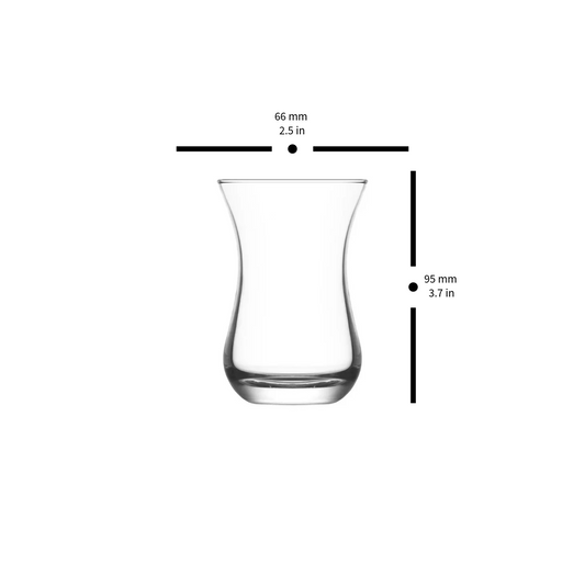 Lav 6-piece Ajda Tea Glasses