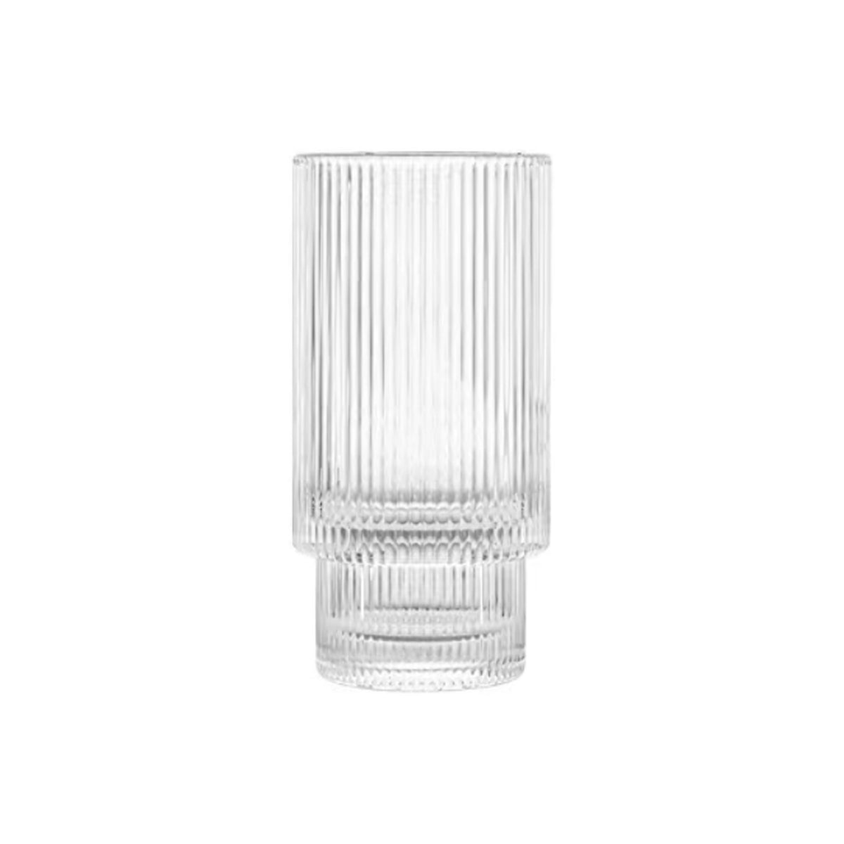 DIAMONDS Geometric Prism Tall Highball Cocktail Glass 330ml (Set of 6)