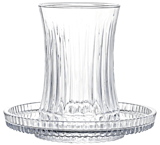 Imperial Faceted Cup & Saucer 12-Piece Set (175ml)