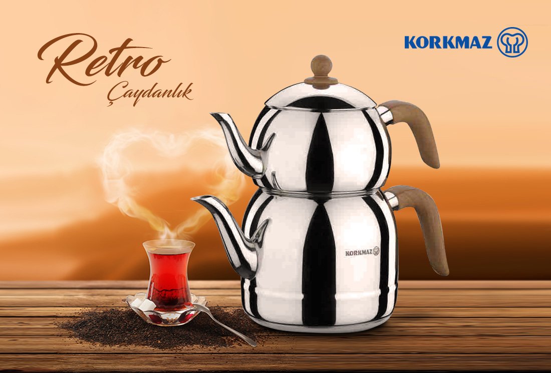 Retro Tea Pot Set 1.1/2.5 L