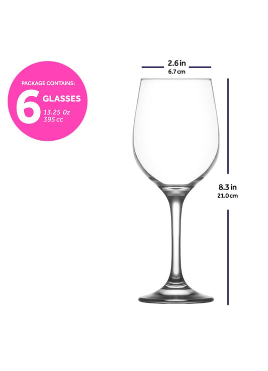 LAV Fame 6-Piece Wine Glasses Set,