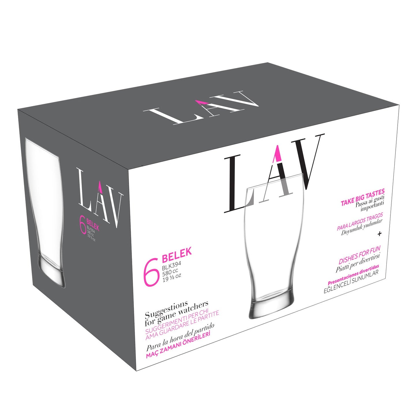 Lav Belek Beer Glass