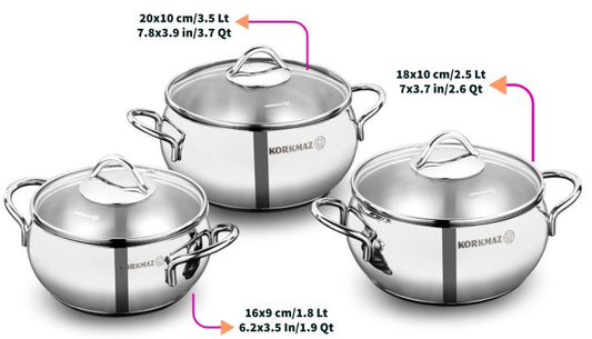 Tombik JR. 6-piece Cookware Set