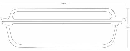 Pasabahce Borcam 2.75 L Rectangular Glass Casserole with Lid – Oven-Safe Bakeware