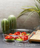 Pasabahce Borcam 2-Piece Square Glass Bakeware Set – 1.9L & 3.20L