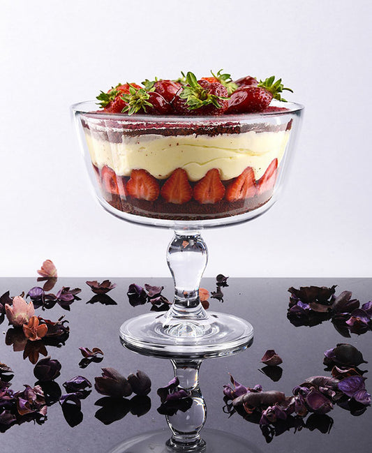 Pasabahce Petite Patisserie Footed Glass Trifle Bowl