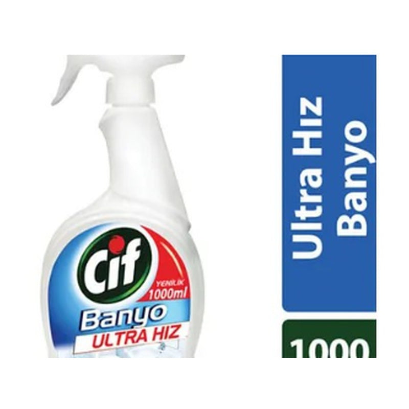 Cif Ultra Fast Bathroom Dirt & Limescale Remover Spray - 1L (1000ml)