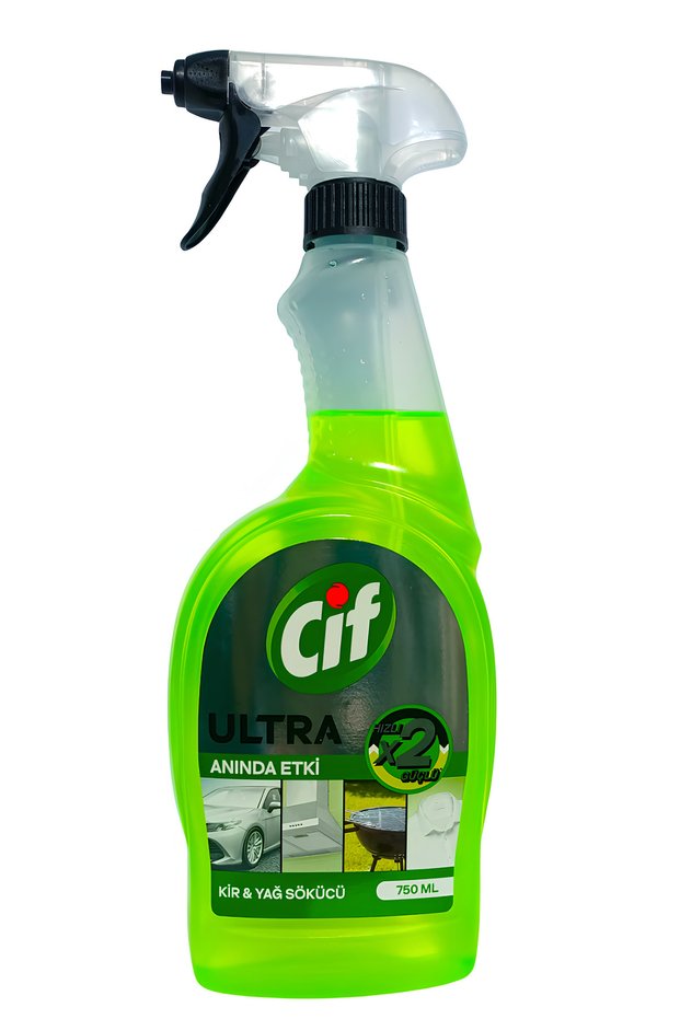 Cif Ultra Fast Kitchen Grease & Stain Remover Spray - 750ml