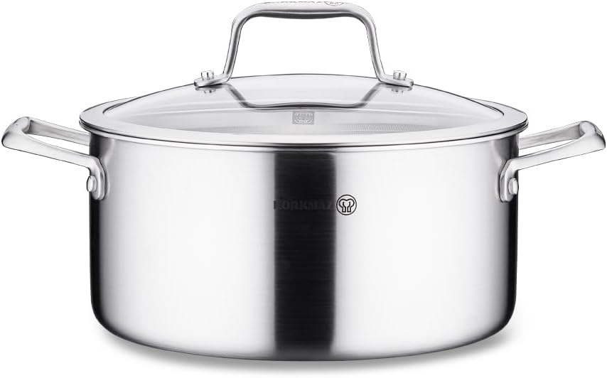 Korkmaz Altima Granite Non-Stick Casserole Pot with Lid 20x10 cm - A3871