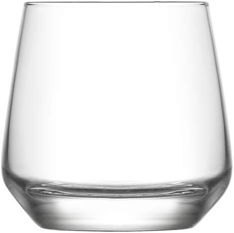 LAV Lal 6-Piece Clear Glass Tumblers Set, 11.75 oz