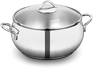 Korkmaz Tombik 18/10 Stainless Steel Stockpot Casserole with Lid 16x9 cm (1.8L) - A1071