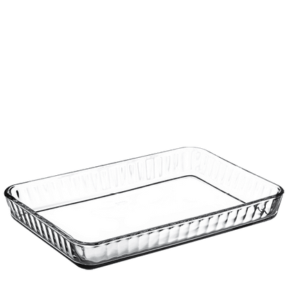 Pasabahce Glass Baking Dish, Rectangular Glass Casserole Dish, 126 Oz