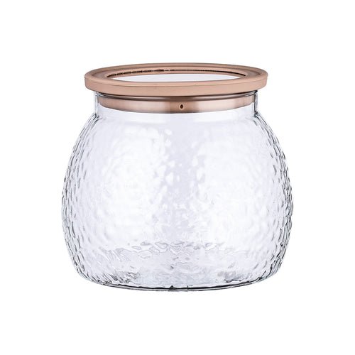 DIAMONDS Airtight Borosilicate Glass Spice & Grain Jar with Silicone Lid 1.1L