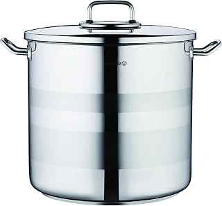 Korkmaz Astra2 Commercial 18/10 Stainless Steel Extra Deep Stockpot Casserole with Lid 40x25 cm - A2031