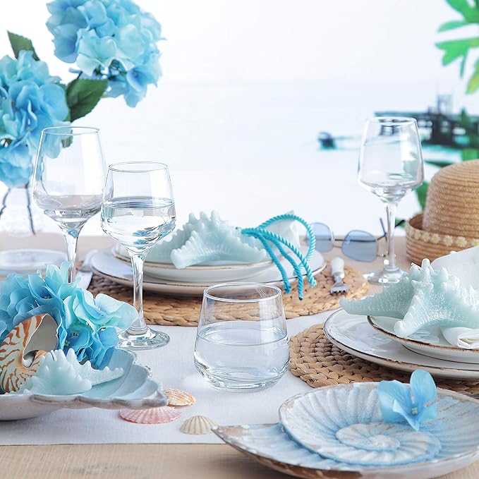 LAV Lal 6-Piece Clear Glass Tumblers Set, 11.75 oz