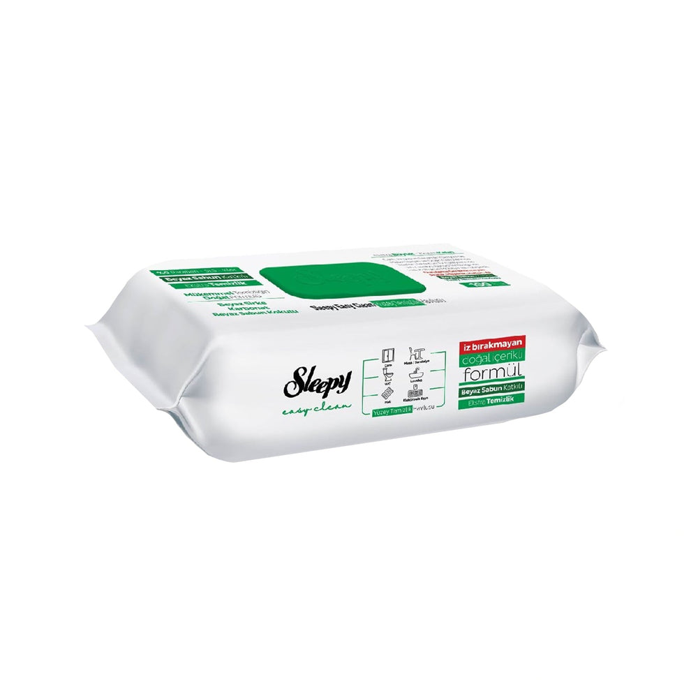 Sleepy Easy Clean White Soap Wipes-100-Green