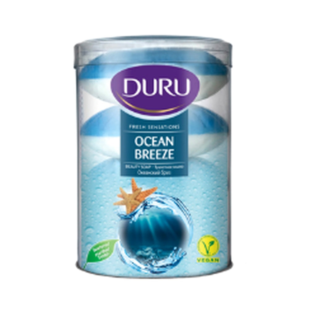 Duru Fresh Sensations Beauty & Bath Soap - Ocean Breeze (Okyanus Esintisi) - 4 x 100g (14.1 oz)