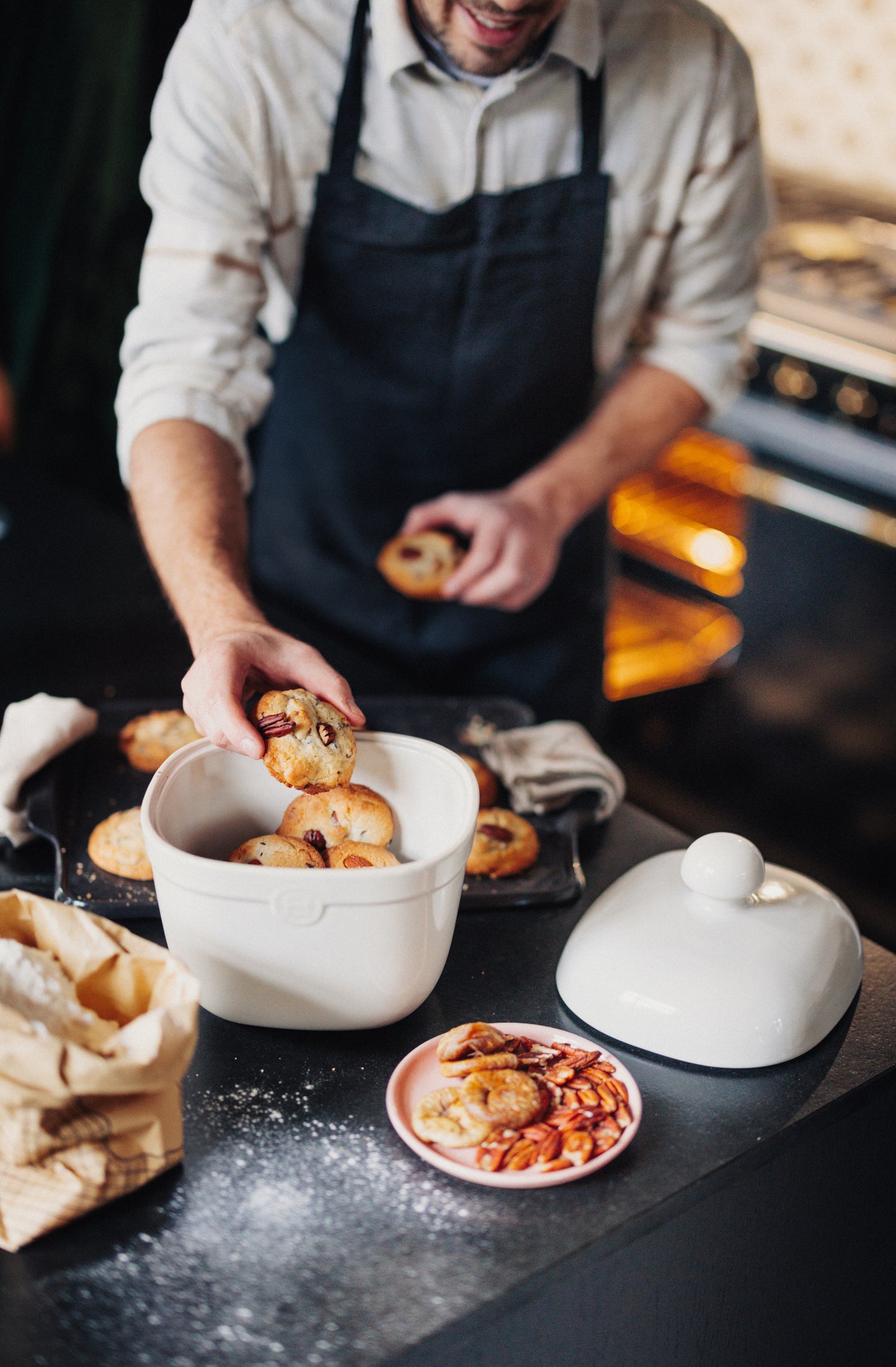 Emile Henry Ceramic Cookie Jar