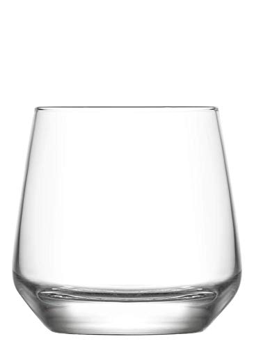 LAV Whiskey Glasses, Double Old Fashioned, Drinking Glassware for Cocktails, Juice, Water Set of 6-11.75 oz