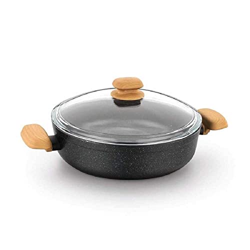Korkmaz A1245 Montana Short Pot, Non-Stick, High Thermal Conductivity, Solar Base Base, 28x7,5 cm