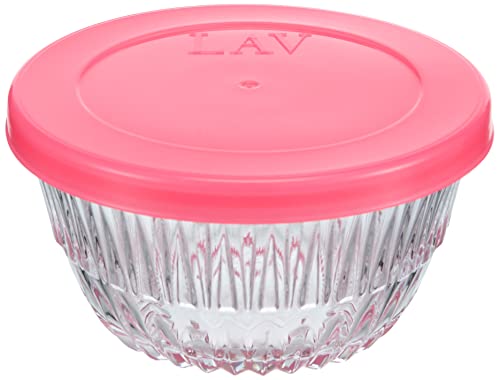 LAV Alinda ALN240 6-Piece Glass Bowl Set with Lids 215 ml
