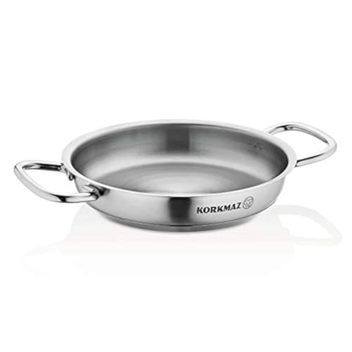 Korkmaz Proline Satin 18/10 Stainless Steel Omelet & Frying Pan 20 cm - A1182