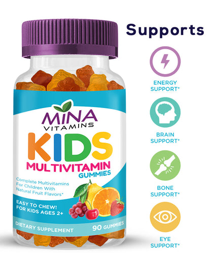 MINA Halal Vitamins Kids Multivitamins -90ct