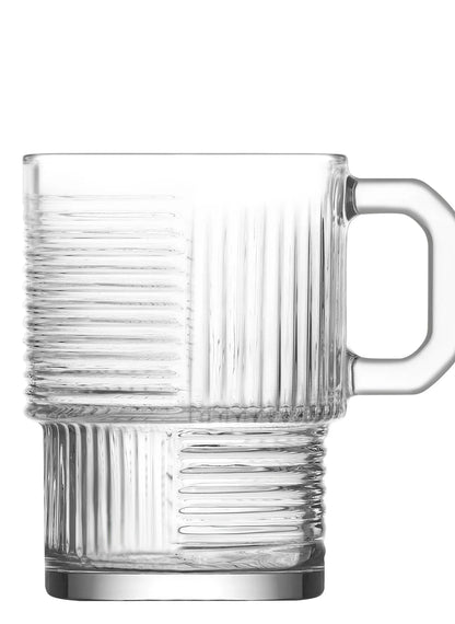 Lav Helen Glass Mug Set of 6 (270 ml)