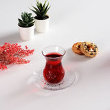 Pasabahce 12-Piece Timeless Old Fashion Design Tea Glasses Set