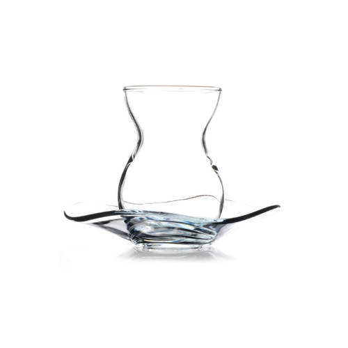 Pasabahce 12-Piece Dantel Tea Glasses & Saucer Set