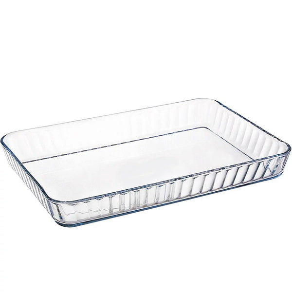 Pasabahce Glass Baking Dish, Rectangular Glass Casserole Dish, 126 Oz
