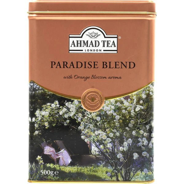 Ahmad Paradise Blend Black Tea with Orange Blossom Aroma | Loose Leaf in Tin - 500g
