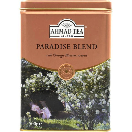 Ahmad Paradise Blend Black Tea with Orange Blossom Aroma | Loose Leaf in Tin - 500g