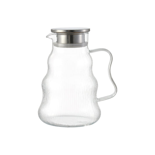 Contemporary Borosilicate Glass Water Pitcher 1650ml
