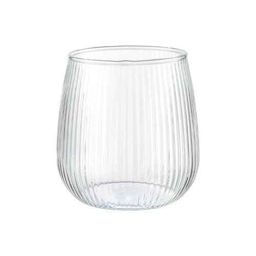 DIAMONDS Minimalist Ribbed Glass Tumbler 360ml (Set of 6)