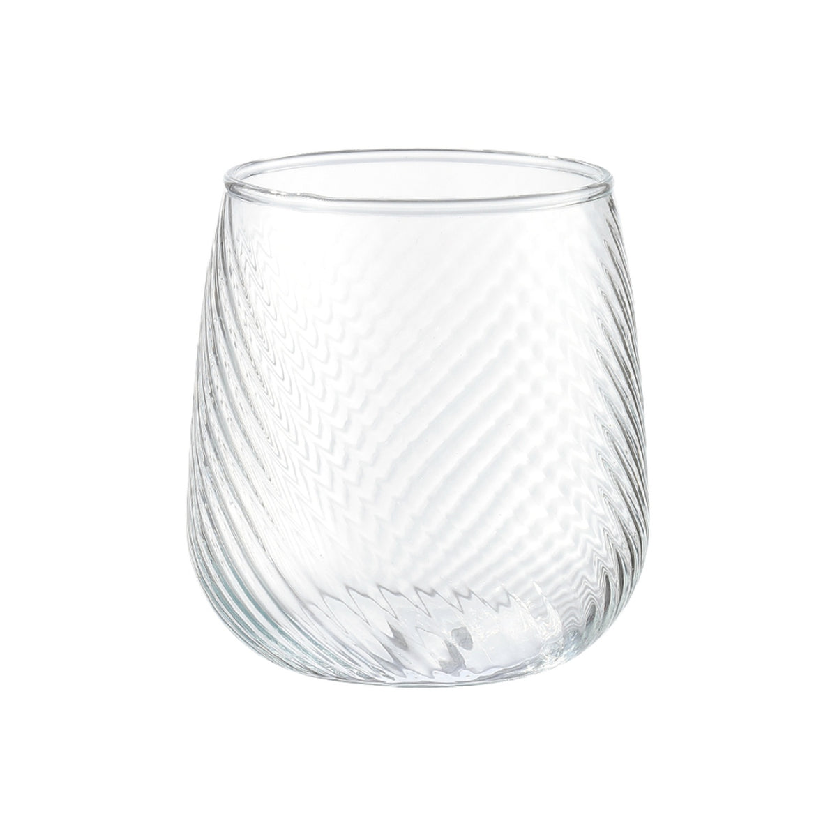 DIAMONDS Textured Crystal Bar Tumbler 360ml (Set of 6)