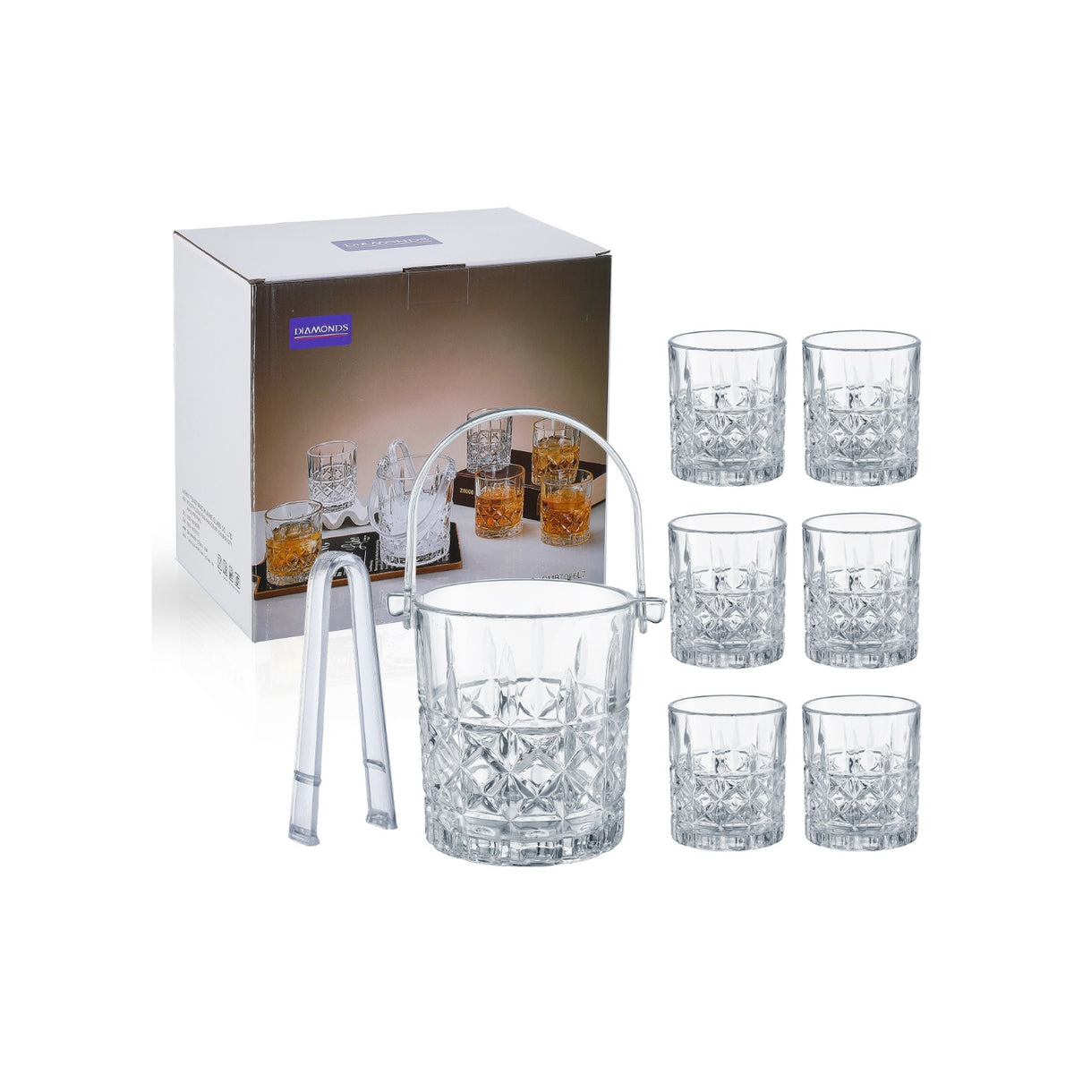 Tulip Home Blossom 7-Piece Dessert & Punch Serving Set 900ml