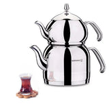 Korkmaz Efendi Tea Pot Set 1.1/2.4 L