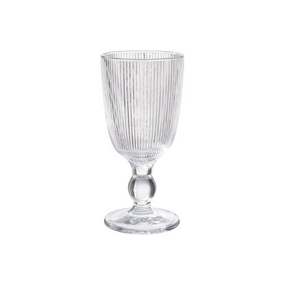 DIAMONDS Vintage Embossed Wine & Water Goblet Chalice 290ml (Set of 6)
