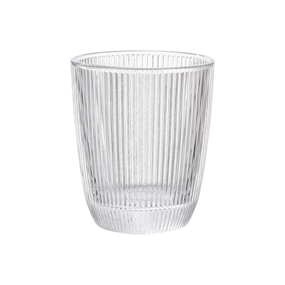 Lattice Embossed Glass Coffee Mug & Tumbler 340ml