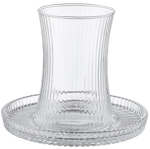 Royal Faceted Cup & Saucer 12-Piece Set (175ml)
