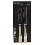 Artika 4-Pieces Dinner Knife/Gold